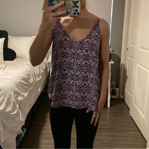 Multicolored tank top blouse